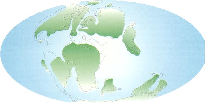 Paleogeografia del periodo