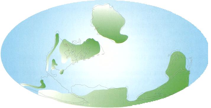 Paleogeografia del periodo