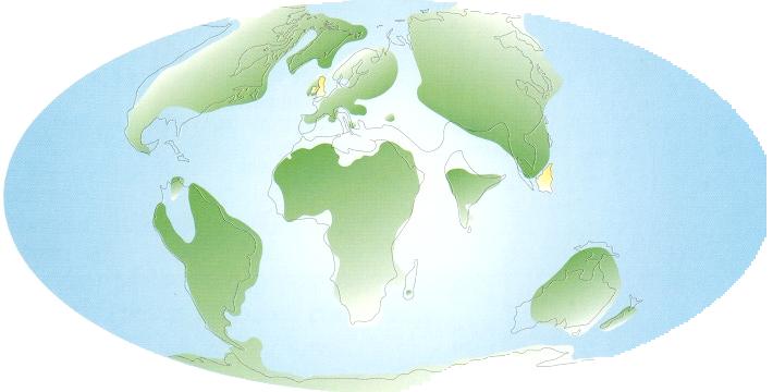 Paleogeografia del periodo