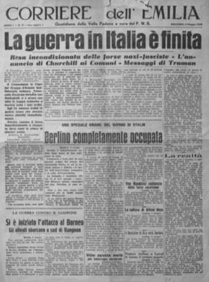Corriere dell' Emilia 3 maggio 1945
