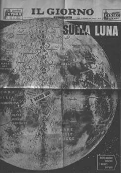 Il Giorno, 21 luglio 1969 - sbarco sulla luna