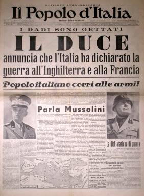 Annuncio di guerra del Duce