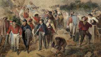Garibaldi ferito sull'Aspromonte