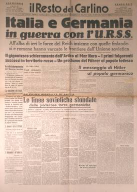 Italia e Germania in guerra con l'URSS