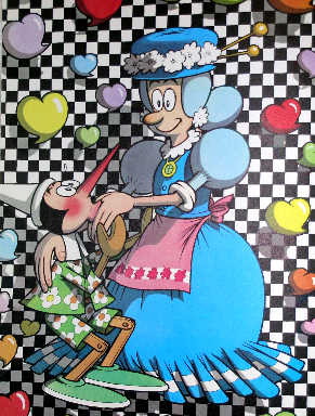 Pinocchio e la Fata Turchina. Illustrazione di Jacovitti