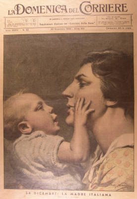 La madre italiana (La Domenica del Corriere, 30 dicembre 1934)