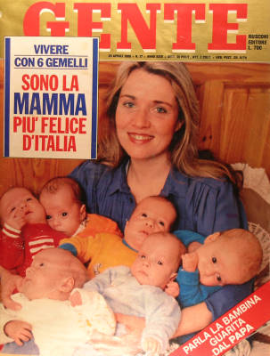 Rosanna Giannini, mamma di sei gemelli (Gente, 25 aprile 1980)